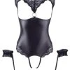 Cottelli Collection Wetlook Body Met Open Kruis -Obsessive Shop 067014 8