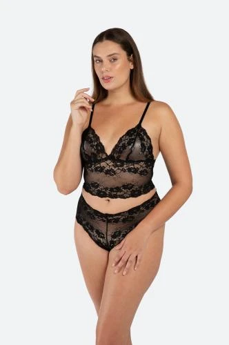 Christine Valerie Bralette Setje - Zwart 8 Christine Valerie Bralette Setje - Zwart - Afbeelding 6