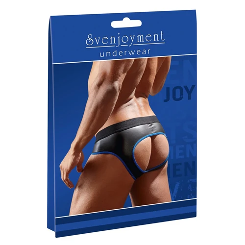 Svenjoyment Underwear Slip Met Open Achterkant - Zwart/Blauw 8 Svenjoyment Underwear Slip Met Open Achterkant - Zwart/Blauw - Afbeelding 6
