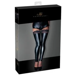 Noir Handmade Wetlook Kousen Zonder Voeten -Obsessive Shop 25402901021 4