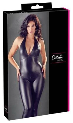 Cottelli Collection Sexy Wetlook Catsuit Met Open Kruisje -Obsessive Shop 27305101021 6