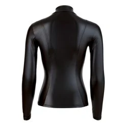 Cottelli Collection Wetlook Shirt Met Lange Mouwen En Rits -Obsessive Shop 27603201021 2