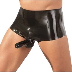 The Latex Collection Latex Boxer Met Sleeve