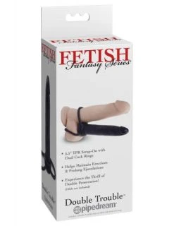 Fetish Fantasy Series Double Trouble Strap-On Dildo Met Ringen -Obsessive Shop 3740 23 4