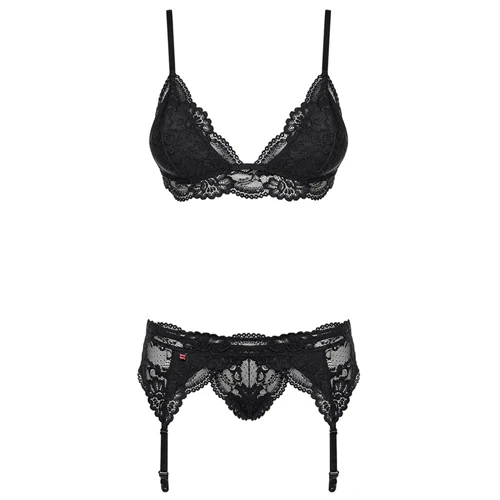 Obsessive Driedelig Kanten Lingeriesetje 5 Obsessive Driedelig Kanten Lingeriesetje - Afbeelding 3