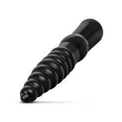 All Black Geribbelde Dildo - 34 Cm -Obsessive Shop AB20 4
