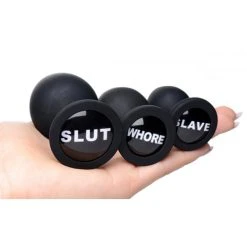 Master Series Dirty Words Buttplug Set -Obsessive Shop AF929 4
