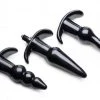 Frisky Thrill Trio Anaal Plug - Set Van 3 - Zwart -Obsessive Shop AG293 Black