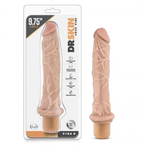 Dr. Skin - Cock Vibe No8 Vibrator - Beige 7 Dr. Skin - Cock Vibe No8 Vibrator - Beige - Afbeelding 5