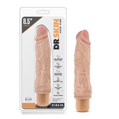 Dr. Skin - Cock Vibe No10 Vibrator - Beige 8 Dr. Skin - Cock Vibe No10 Vibrator - Beige - Afbeelding 6
