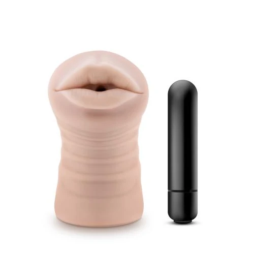 M For Men - Skye Masturbator Met Bullet Vibrator - Mond 3 M For Men - Skye Masturbator Met Bullet Vibrator - Mond