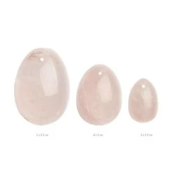 La Gemmes - 3-delige Yoni Egg Set Rose - Rozenkwarts