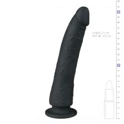 EasyToys Dildo Collection Easytoys Realistische Dildo Met Zuignap - 21 Cm -Obsessive Shop ET080BLK 5