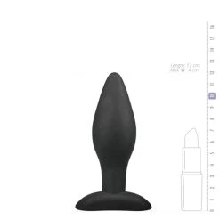Easytoys Anal Collection Medium Zwarte Siliconen Buttplug -Obsessive Shop ET198BLK 5