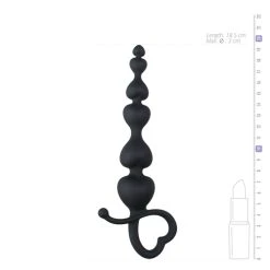 Easytoys Anal Collection Zwarte Anaal Kralen Met Hartvormige Greep -Obsessive Shop ET211BLK 4