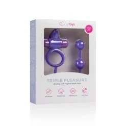 Easytoys Men Only Triple Pleasure Koppelspeeltje - Paars -Obsessive Shop ET345PUR 5