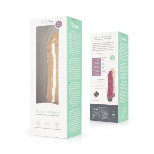 Easytoys Vibe Collection Jelly Supreme - Realistische Vibrator 4 Easytoys Vibe Collection Jelly Supreme - Realistische Vibrator - Afbeelding 2