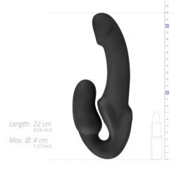 No-Parts - Morgan Strapless Strapon Dildo 22 Cm - Zwart -Obsessive Shop NP 04 BLK 12