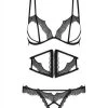Obsessive Bravelle 3-delige BH Set - Zwart 1 Obsessive Bravelle 3-delige BH Set - Zwart -Obsessive Shop OBS1623