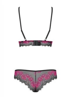 Obsessive Tulia 2-Delige BH Set - Zwart/Roze