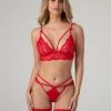 Christine Set Marinka - Rood 1 Christine Set Marinka - Rood -Obsessive Shop bsrd red 005 sm 10