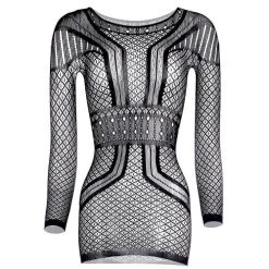 Christine Mesh Jurkje - Zwart -Obsessive Shop cds004 blk 2