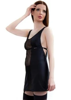 Jenny Bell Transparency Jurkje - Zwart -Obsessive Shop f300008blksm 5