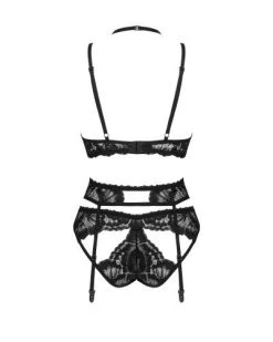 Obsessive 3-delige Set Alessya - Zwart -Obsessive Shop obs7021 5
