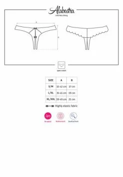 Obsessive Alabastra Kruisloze String - Wit -Obsessive Shop obs8991 3