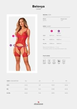 Obsessive Belovya Korset - Rood 11 Obsessive Belovya Korset - Rood -Obsessive Shop obs9766 5